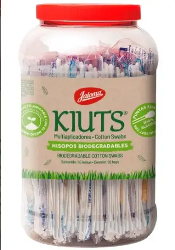 [759684271106] APLICADORES DE ALGODON KIUTS Vitrolero - c/50