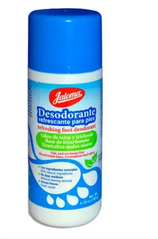 [759684152597] DESODORANTE REFRESCANTE PARA PIES JALOMA Talco - 180 g