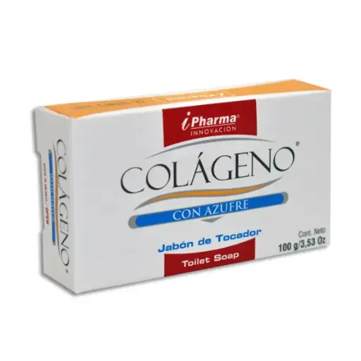 [679795083378] JABON COLAGENO CON AZUFRE Pieza - 100 g