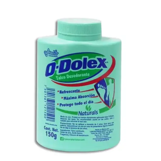 [7501361121500] TALCO O-DOLEX NATURALS Talco - 150 g
