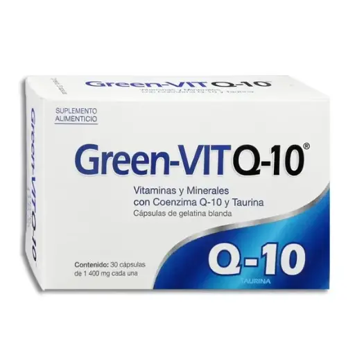 [7503008344631] GREEN-VIT Q10 TAURINA Capsulas - c/30