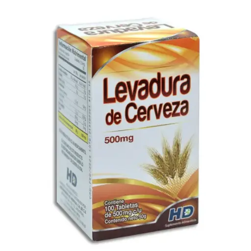 [7502008980573] LEVADURA DE CERVEZA HD  Tabletas - c/100