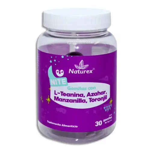 [7502259892304] NITE L-TEANINA, AZAHAR, MANZANILLA, TORONJIL Gomitas - c/30