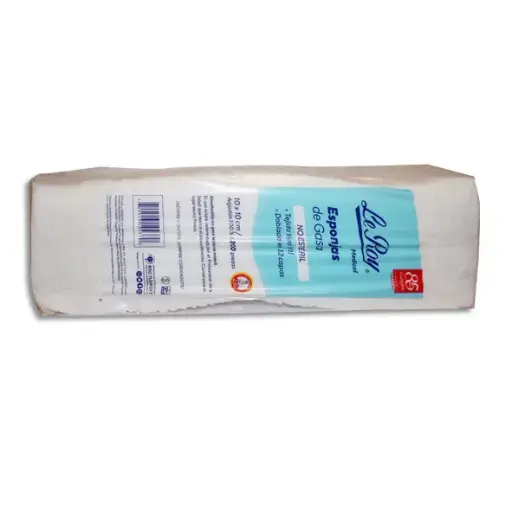 [729513104370] ESPONJAS DE GASA 10x10 12 CAPAS NO ESTERIL LEROY Pieza - c/200