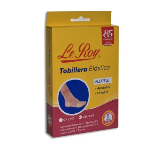 [729513132168] TOBILLERA ELASTICA GRANDE/XL LE ROY Caja - 1 Pieza