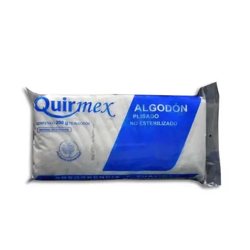 [7503003406341] ALGODON ABSORBENTE PLISADO QUIRMEX Bolsa - 200 g