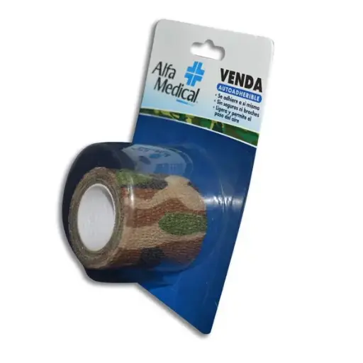 [7503014279316] VENDA AUTOADHERENTE CAMOUFLAJE 5CMX4.5MT Blister - 1 Pieza