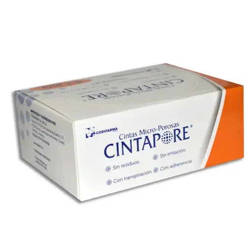 [7506484500454] CINTA MICROPOROSA PIEL CINTAPORE 5CMX9.1M Caja - c/6