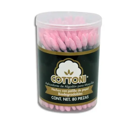 [7503014279736] APLICADORES DE ALGODON P/MAQUILLAR COTTONI Caja - c/80