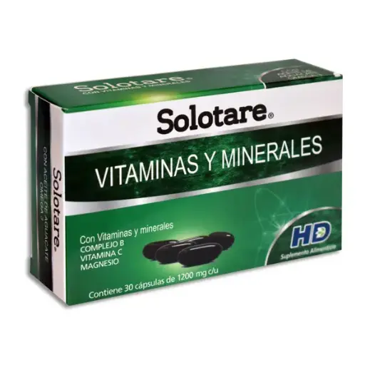 [7502008989071] SOLOTARE ACEITE DE AGUACATE OMEGA 3 Capsulas - c/30