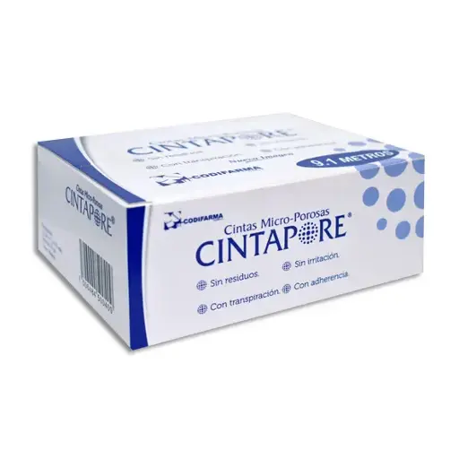 [7506484500409] CINTA MICROPOROSA BCA CINTAPORE 2.5CMX9.1M Caja - c/12