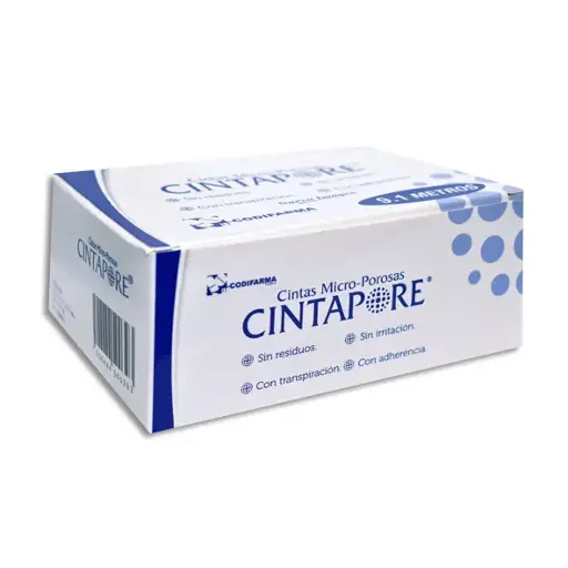 [7503002770184] CINTA MICROPOROSA BCA CINTAPORE 1.25CMX9.1M Caja - c/24