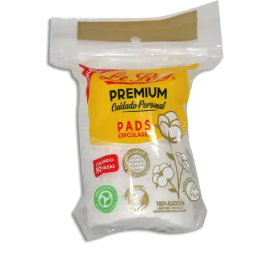 [729514000275] ALGODON FACIAL PREMIUM LEROY  Tubo - c/50