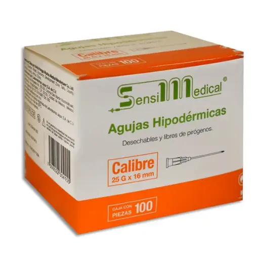 [7506022304155] AGUJA HIP SENSIMEDICAL 25X16 Caja - c/100