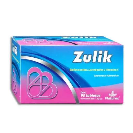 [7502259891376] ZULIK Tabletas Masticables - c/90