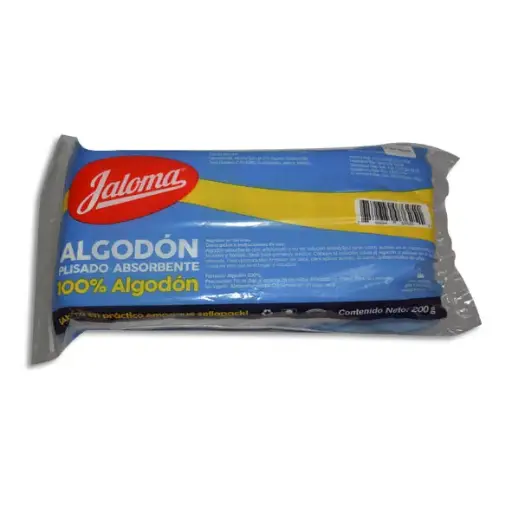[759684076251] ALGODON ABSORBENTE PLISADO JALOMA Bolsa - 200 g