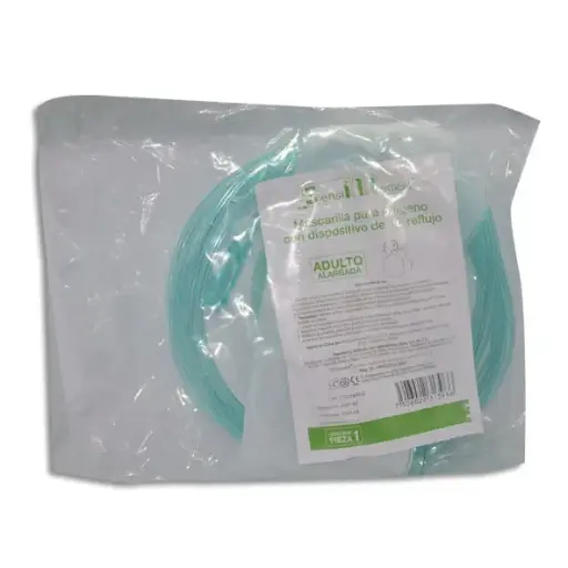 [7506022313966] MASCARILLA PARA OXIGENO CON NO REFLUJO Y RESERVORIO ADULTO Pieza - c/1
