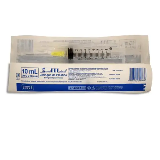[7506022300676] JERINGA 10ML 20X38 AMAR SENSIMEDICAL Pieza - 1 Pieza