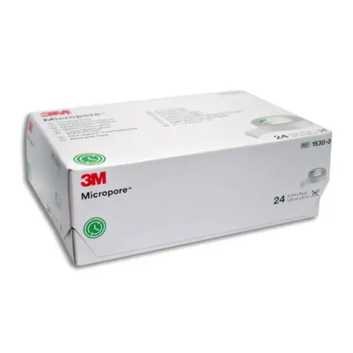 [70200412230] CINTA MICROPOROSA BCA 3M 1.25CM Caja - c/24