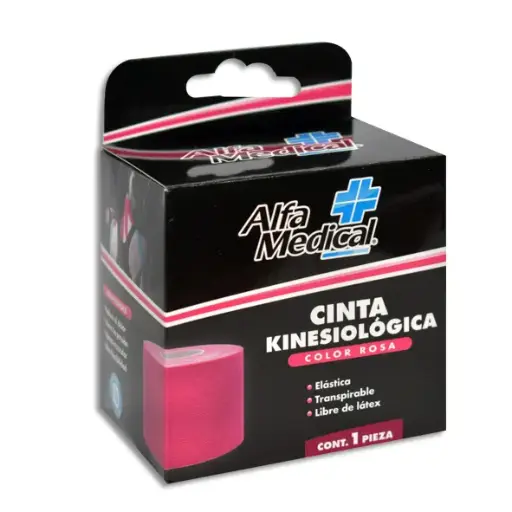 [7502275701307] CINTA KINESIOLOGICA 5CM X5M ROSA Caja - c/1