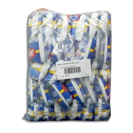 [10759684076104] ALGODON ABSORBENTE PLISADO 25GR JALOMA Paquete - c/30