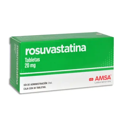 [7501349024090] ROSUVASTATINA 20MG AMSA Tabletas - c/30