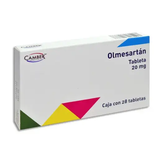 [7506442700766] OLMESARTAN 20MG CAMBER Tabletas - c/28
