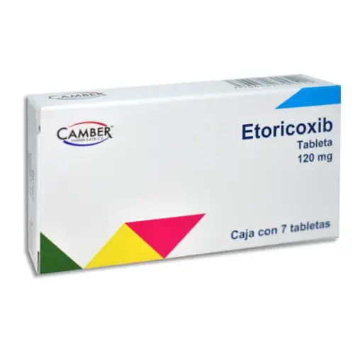 [7506442700520] ETORICOXIB 120MG CAMBER Tabletas - c/7