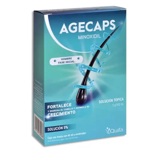 [7501109769063] AGECAPS 5% HOMBRE Solucion Topica - 60 ml