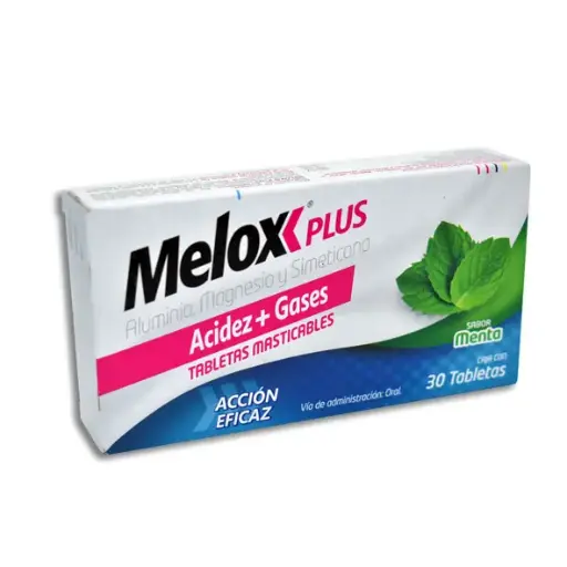 [7501165002920] MELOX PLUS MENTA Tabletas Masticables - c/30