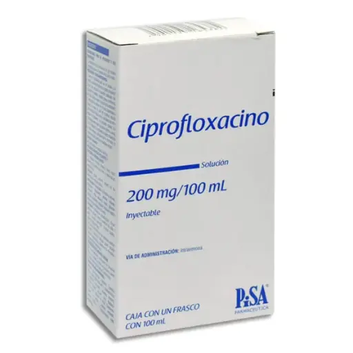 [7501125165382] CIPROFLOXACINO 200MG  PISA  Solucion Inyectable - 100 ml