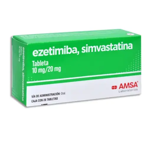 [7501349024540] EZETIMIBA SIMVASTATINA AMSA Tabletas - c/28