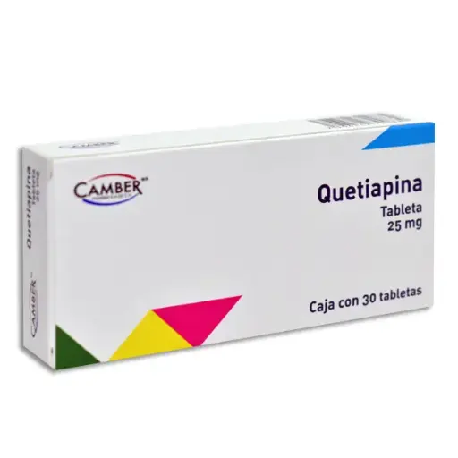 [7506442700889] QUETIAPINA 25MG CAMBER Tabletas - c/30