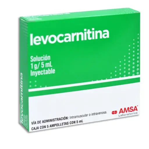[7501349022898] LEVOCARNITINA AMSA Solucion Inyectable - c/5