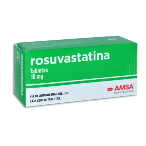 [7501349024588] ROSUVASTATINA 10MG AMSA Tabletas - c/30