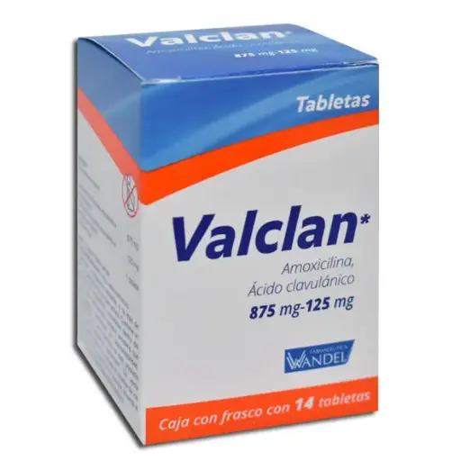 [7503001009117] VALCLAN 875/125MG Tabletas - c/14
