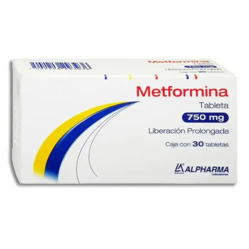 [7502226293936] METFORMINA LP 750MG ALPHARMA Tabletas LP - c/30