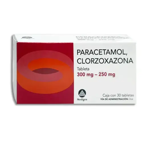 [7502009748301] PARACETAMOL , CLORZOXAZONA MAVER Tabletas - c/30