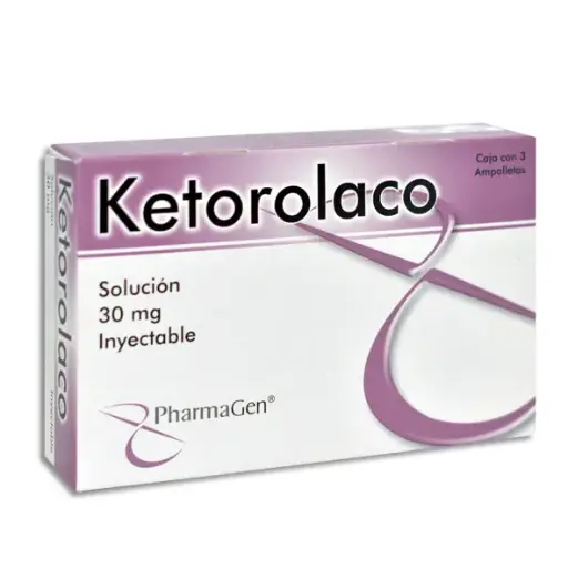 [7501299385074] KETOROLACO 30MG PHARMAGEN Solucion Inyectable - c/3