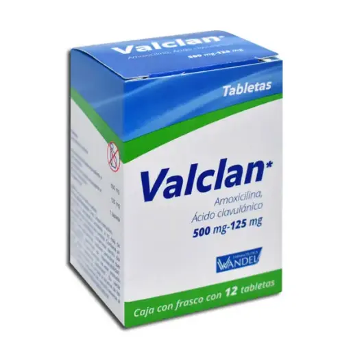 [7503001007724] VALCLAN 500/125MG Tabletas - c/12