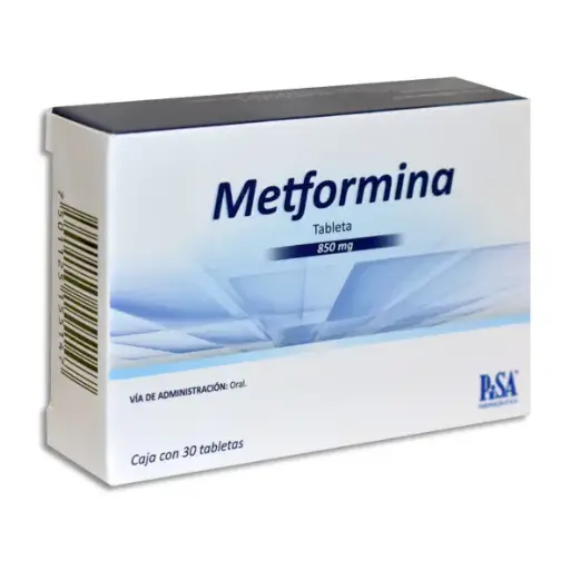 [7501125155147] METFORMINA 850MG PISA Tabletas - c/30