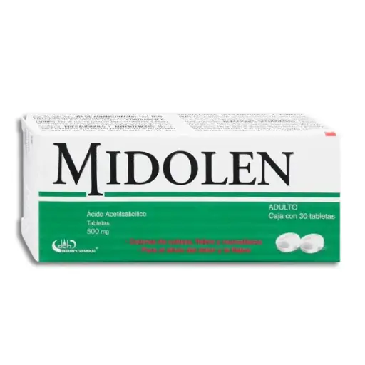 [7501825300595] MIDOLEN ADULTO Tabletas - c/30