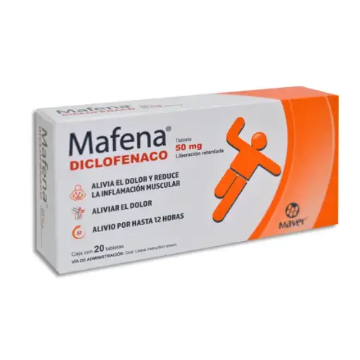 [7503000422351] MAFENA 50MG Tabletas LP - c/20