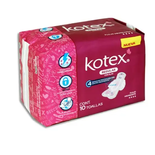 [7501943424562] KOTEX ANATOMICA CON ALAS Bolsa - c/10