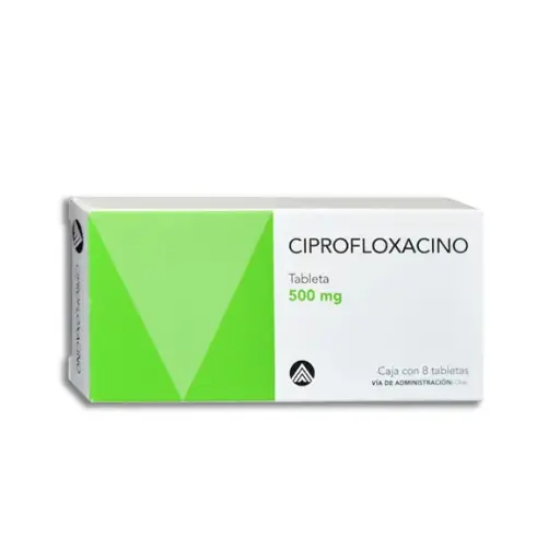 [7502009743863] CIPROFLOXACINO 500MG MAVER Tabletas - c/8