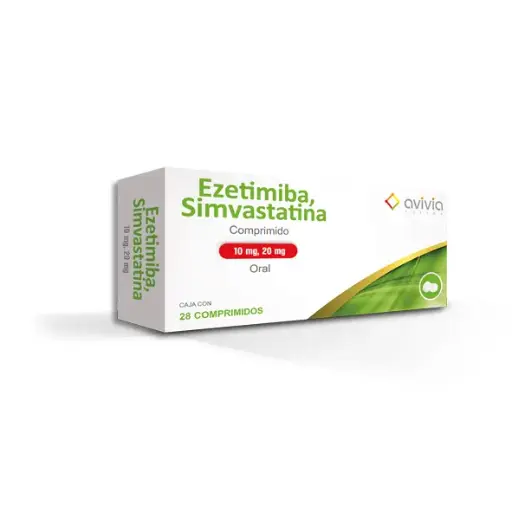 [7506344500686] EZETIMIBA SIMVASTATINA AVIVIA Comprimidos - c/28