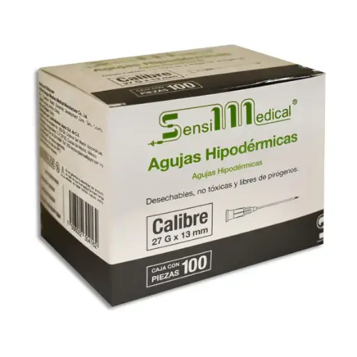 [7506022304162] AGUJA HIP SENSIMEDICAL 27X13 Caja - c/100