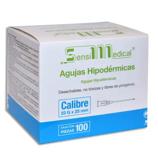 [7506022304742] AGUJA HIP SENSIMEDICAL 23X25 Caja - c/100