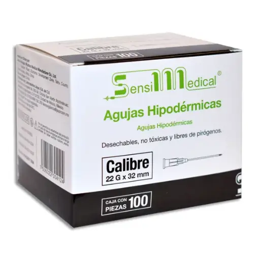 [7506022304124] AGUJA HIP SENSIMEDICAL 22X32 Caja - c/100