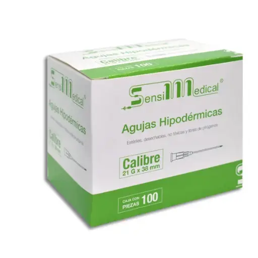 [7506022304735] AGUJA HIP SENSIMEDICAL 21X38 Caja - c/100